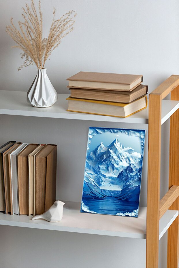 3d Görünümlü Metal Tablo, Buz Dağı, Poster, Tablo, Tuval, Ev Dekorasyon, Dekorasyon, Kanvas Tablo - 4