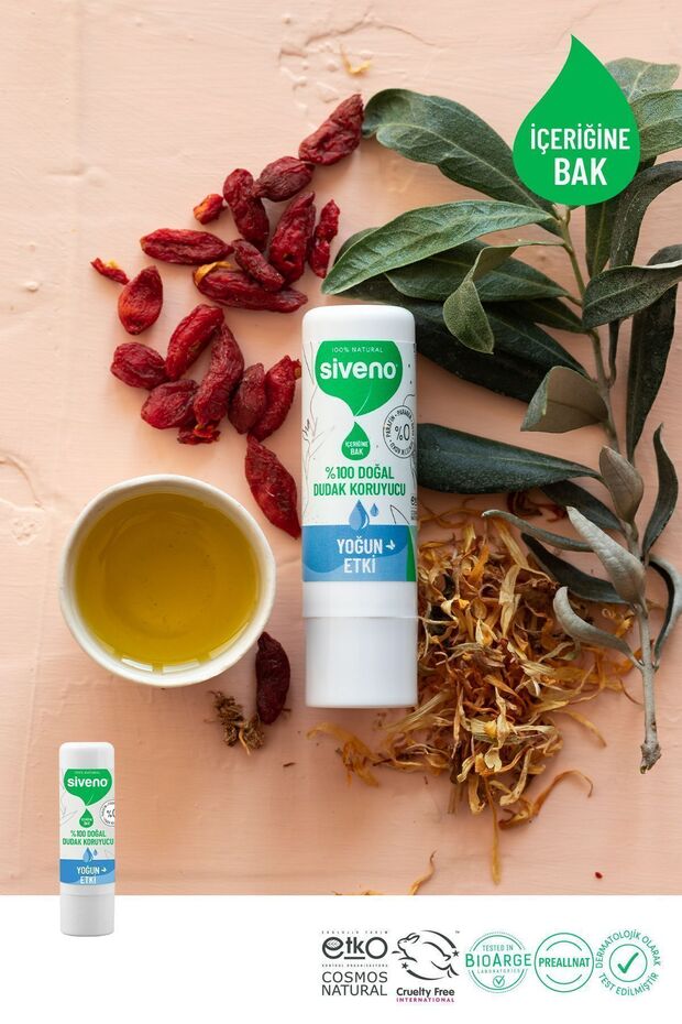 %100 Doğal Dudak Koruyucu Yoğun Etki Bitkisel Lip Balm Krem Nemlendirici Parlatıcı Onarıcı 6 gr - 7