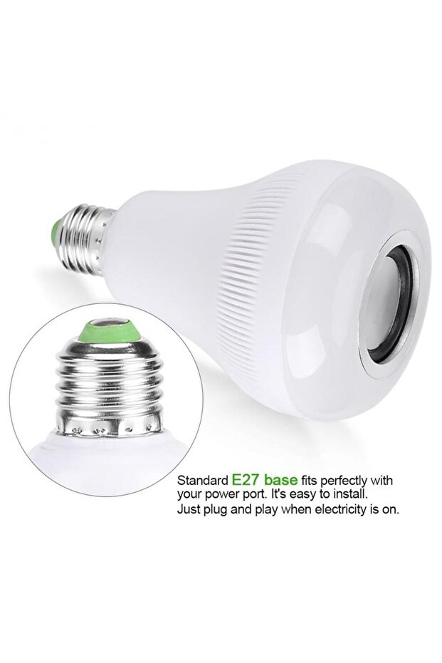Kumandalı Bluetooth Hoparlör Ampul LD-37 (5263) - 5