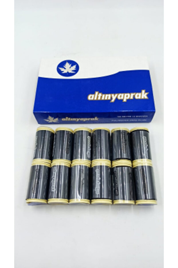 12 Pieces Black 100 Mt Sewing Thread (5224)