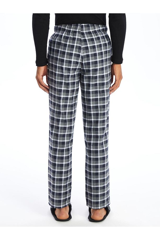 Ekoseli Standart Kalıp Ekose Erkek Pijama Alt - 4
