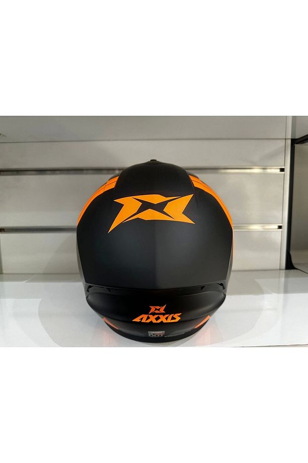 KASK AXXİS DRAKEN S B4 SLIDE MAT FLOUR uyumlu  ORANGE/BLACK - 2