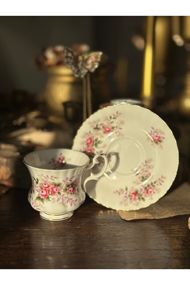 Royal Albert Lavender Rose Double Kahve \ Çay Fincan Seti - 2