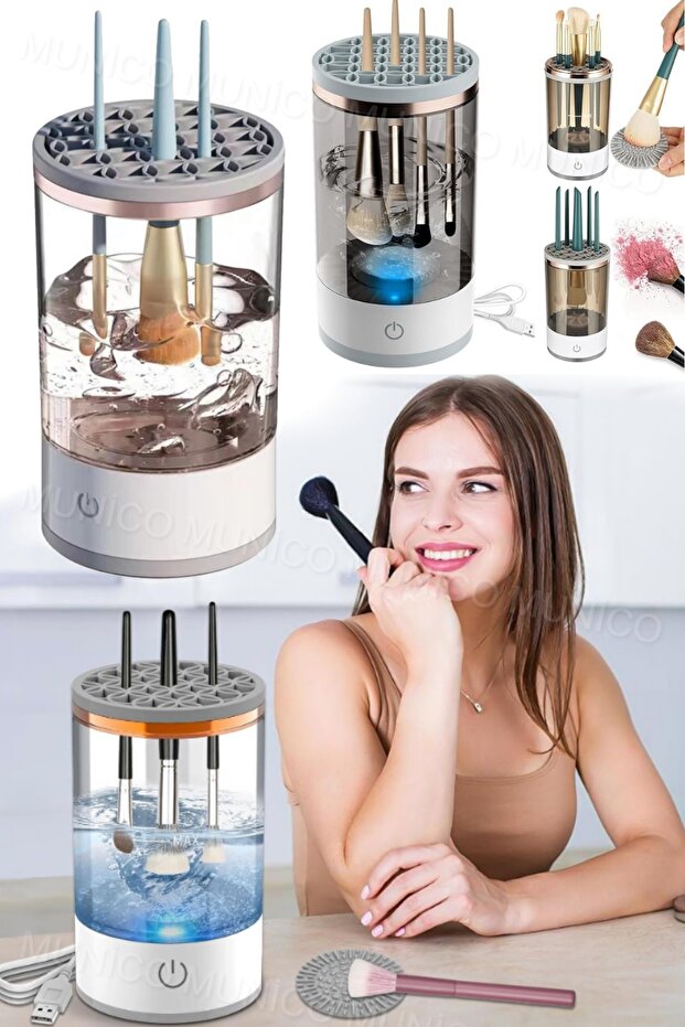 آلة تنظيف الفرشاة الكهربائية - نظام تجفيف سريع وتنظيف عميق أوتوماتيكي - 3