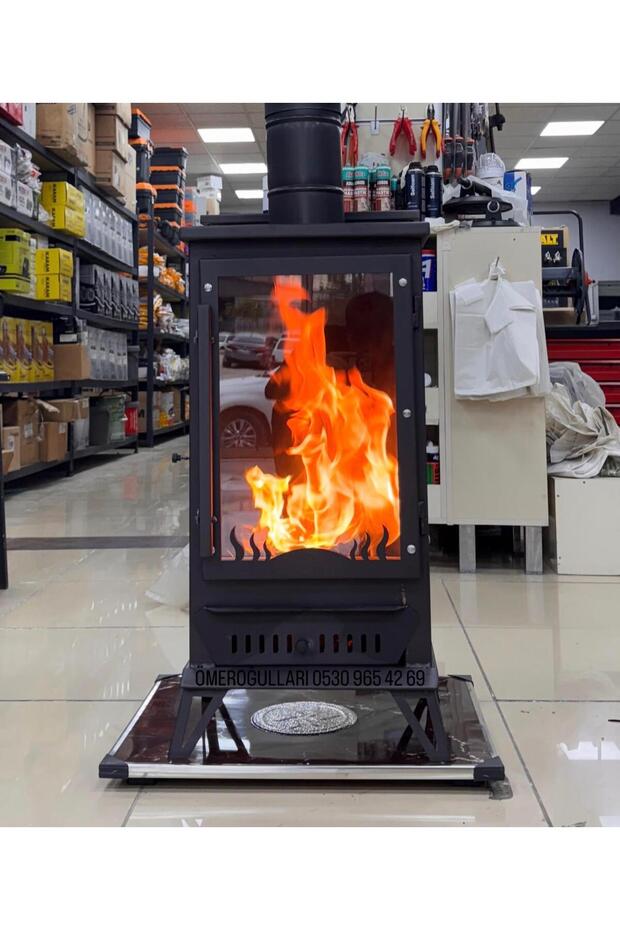 şömineli pelet soba - 2