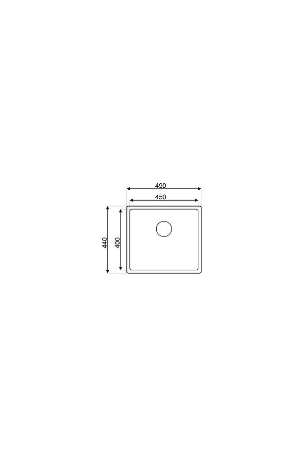 Drawn R15 Series As 358 40×45 Cm Paslanmaz Çelik Mutfak Evyesi, Mutfak Lavabosu (SİFON DAHİL) - 2