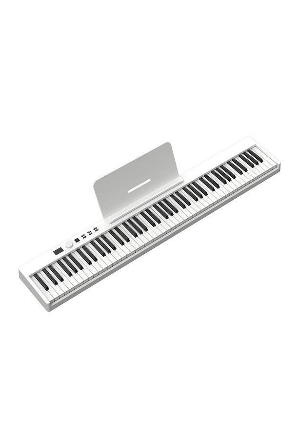 Jdp-8830 Katlanabilir Bluetooth Şarjlı Piyano - Beyaz - 3