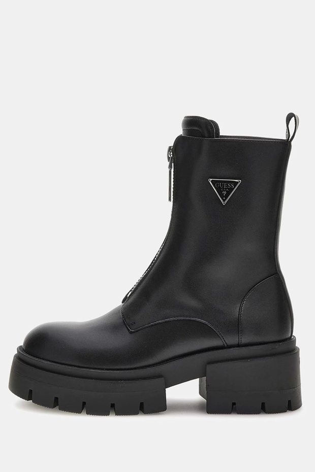 Logo Zippered Thick Sole Leila Women's Boots