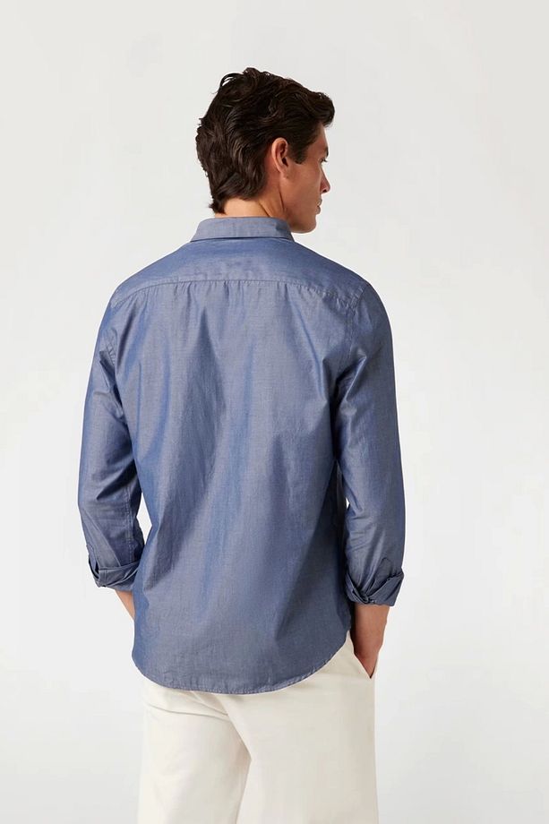 Ls Soft Chambray Shı Erkek Mavi Gömlek M4bh66wgm80-fb7b - 3
