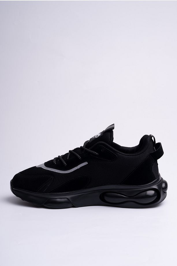 Erkek Siyah Sneaker Wow - 4