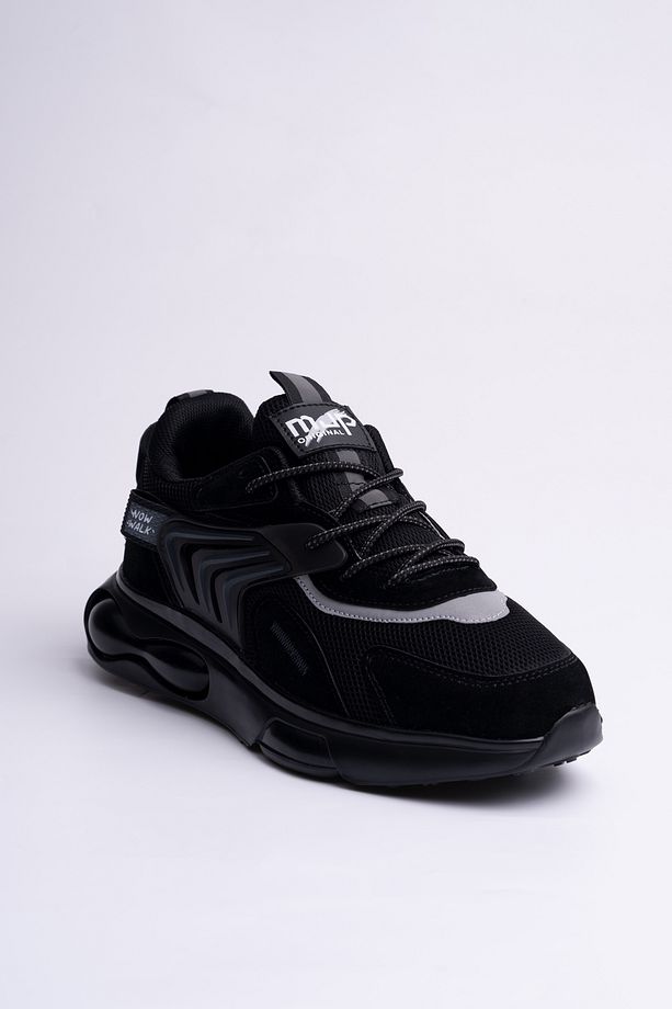 Erkek Siyah Sneaker Wow - 3