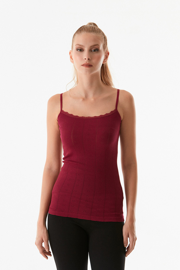 Dantelli Askılı Atlet - 2