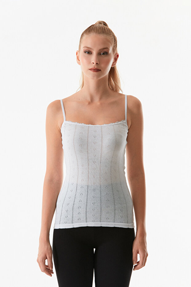 Dantelli Askılı Atlet - 6