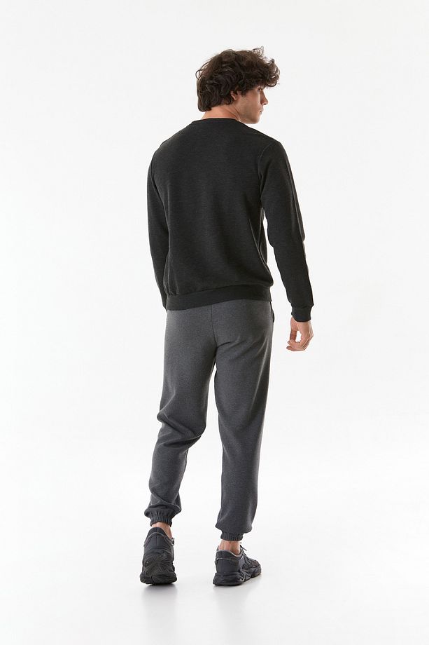 3 Iplik Basic Bisiklet Yaka Sweatshirt - 4