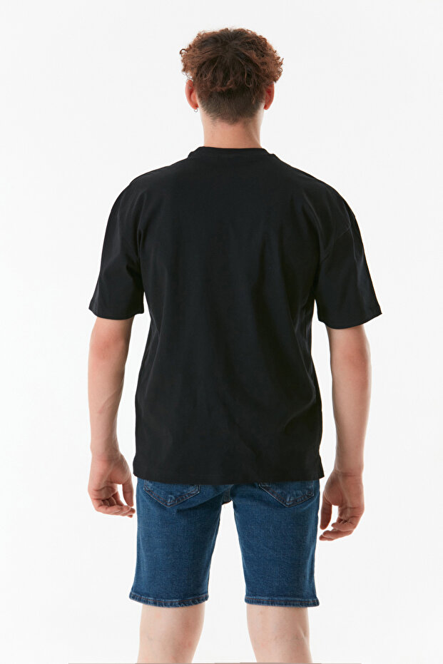 Basic Bisiklet Yaka Tişört - 3