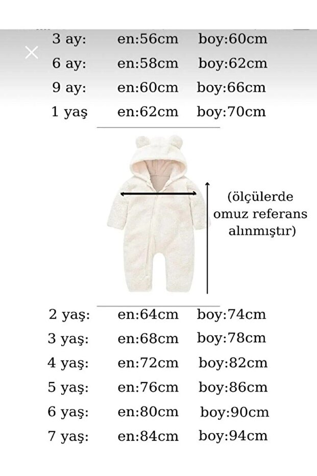 Premium Wellsoft Peluş Unisex Peluş Bebek Ayıcık Tulum - 2