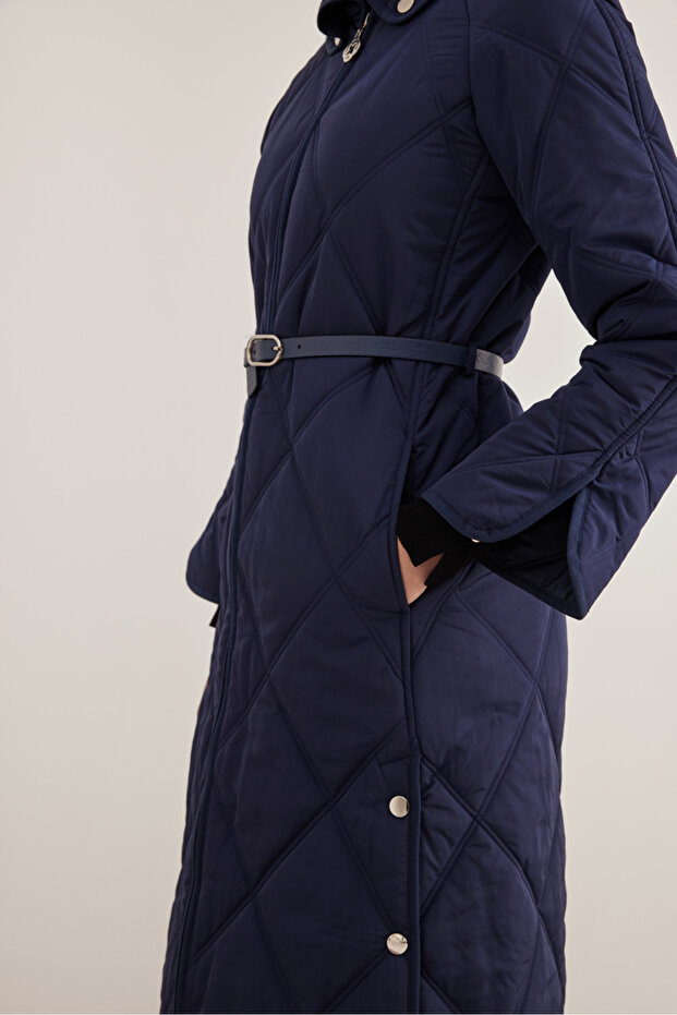 10083111 Gömlek Yaka Mont - 5