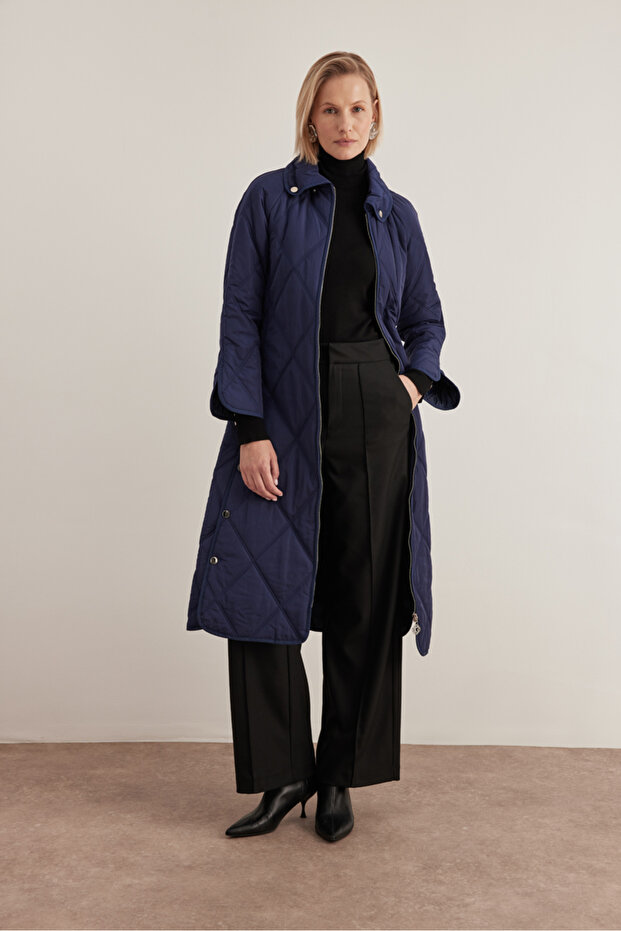 10083111 Gömlek Yaka Mont - 3