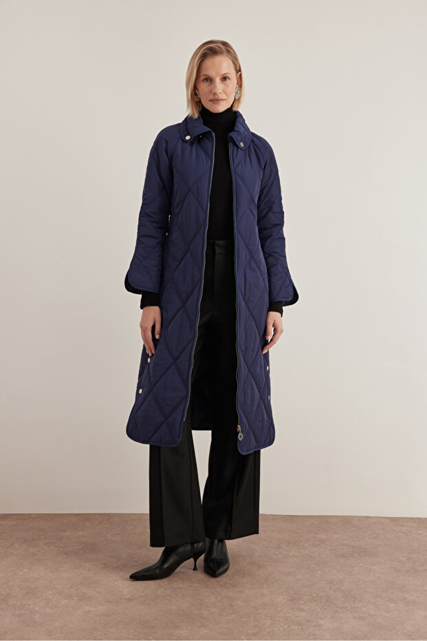 10083111 Gömlek Yaka Mont - 2