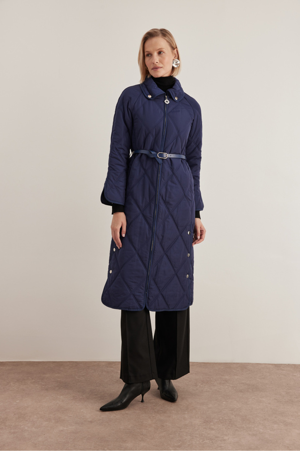 10083111 Gömlek Yaka Mont - 4