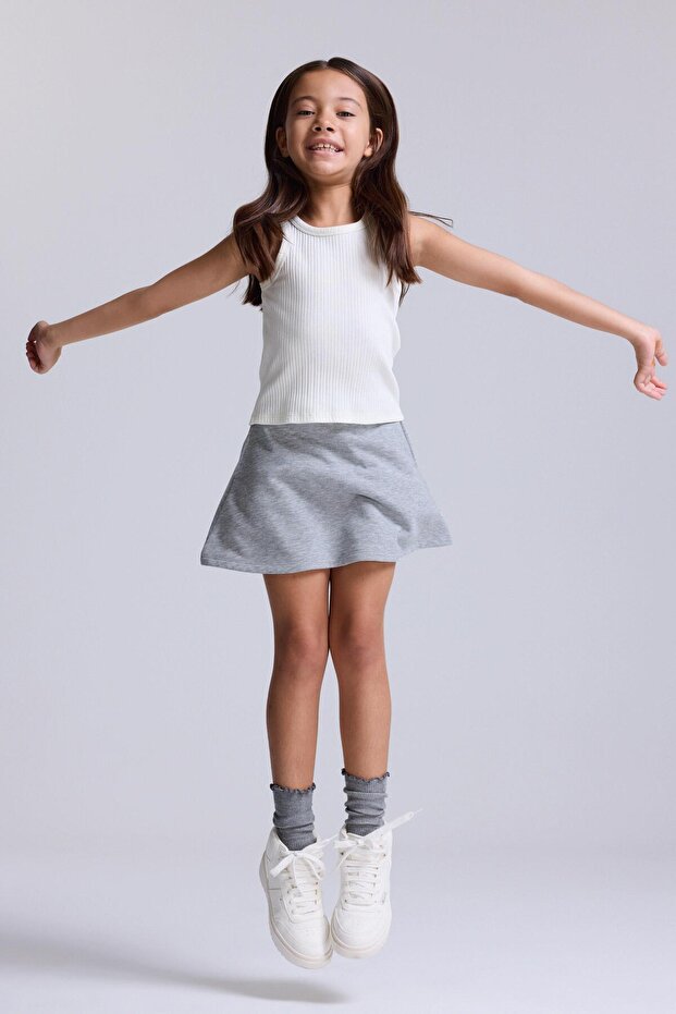 (Kids Girl) Örme Basic Okul Eteği - 1
