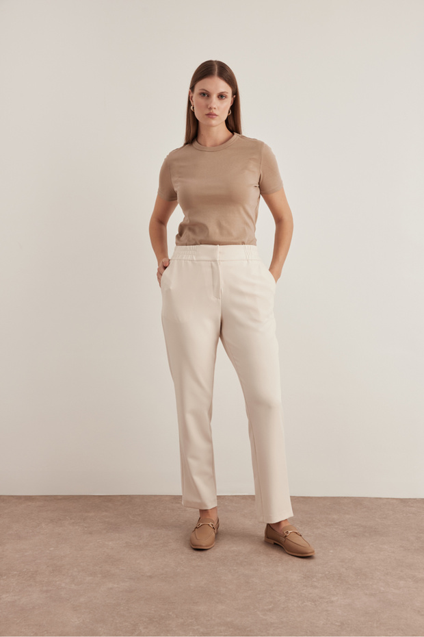 Bel Lastikli Pantolon - 1