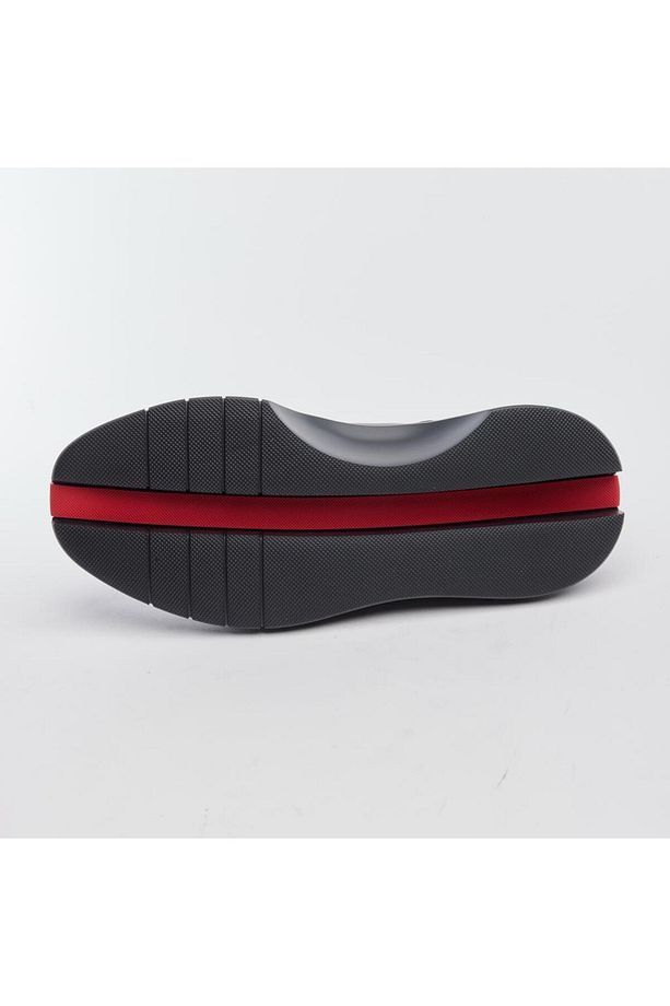 Yüksek Taban Hakiki Deri Erkek Sneaker - 5