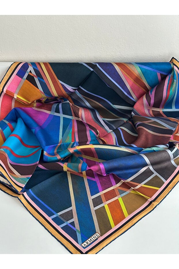 ARMİNE twill ipek eşarp - 1