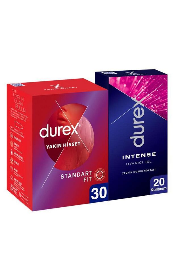 Yakın Hisset İnce Prezervatif 30'lu + Durex Intense Uyarıcı Jel 10ml, Büyük Fırsat Paketi - 1