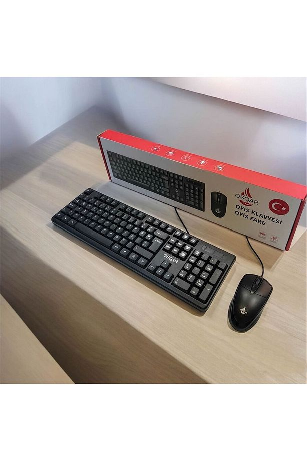 Kablolu Klavye Ve Mouse Set Türkçe Q Klavye - 4