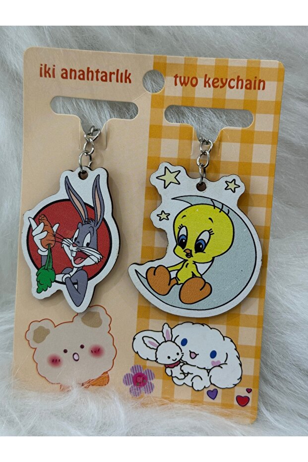 Couple Key Lover Keychain - with Key Chain and Card - 3