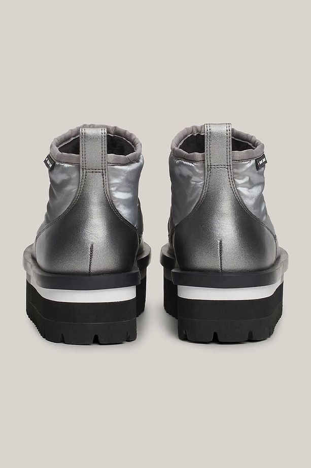 Tjw Nylon Flatform Boot Wl Kadın Metalik Gri Bot En0en02689trh - 3