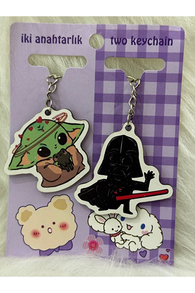 Couple Keychain Dear Keychain - with Key Chain and Card - 2