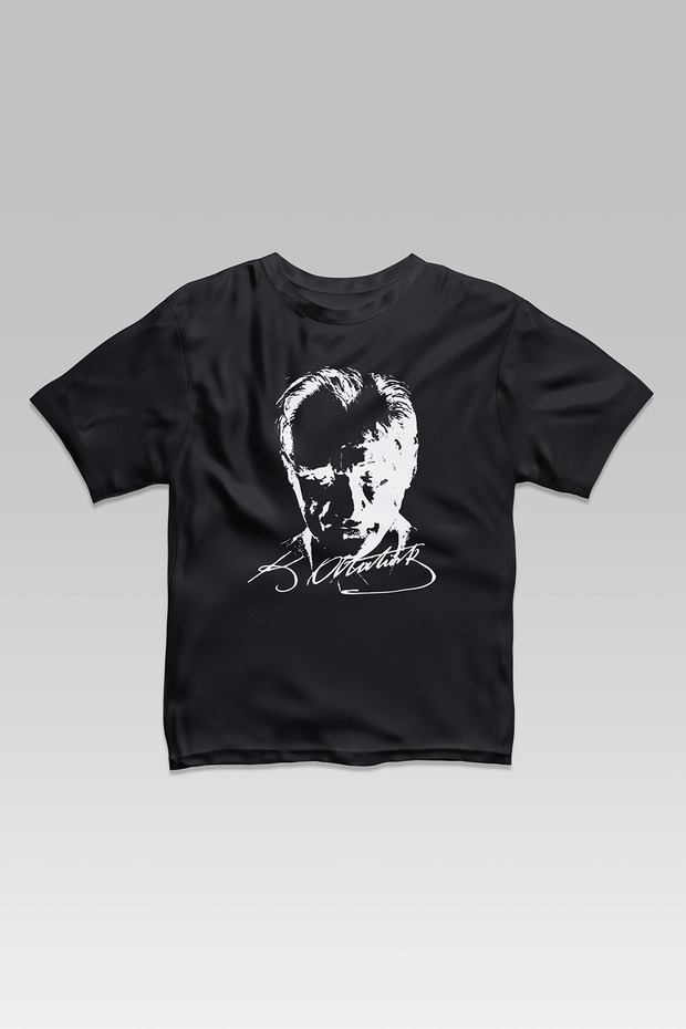 Unisex 23 April 29 October 10 November 19 May Show Costume Ataturk Printed Red Short Sleeve T-Shirt