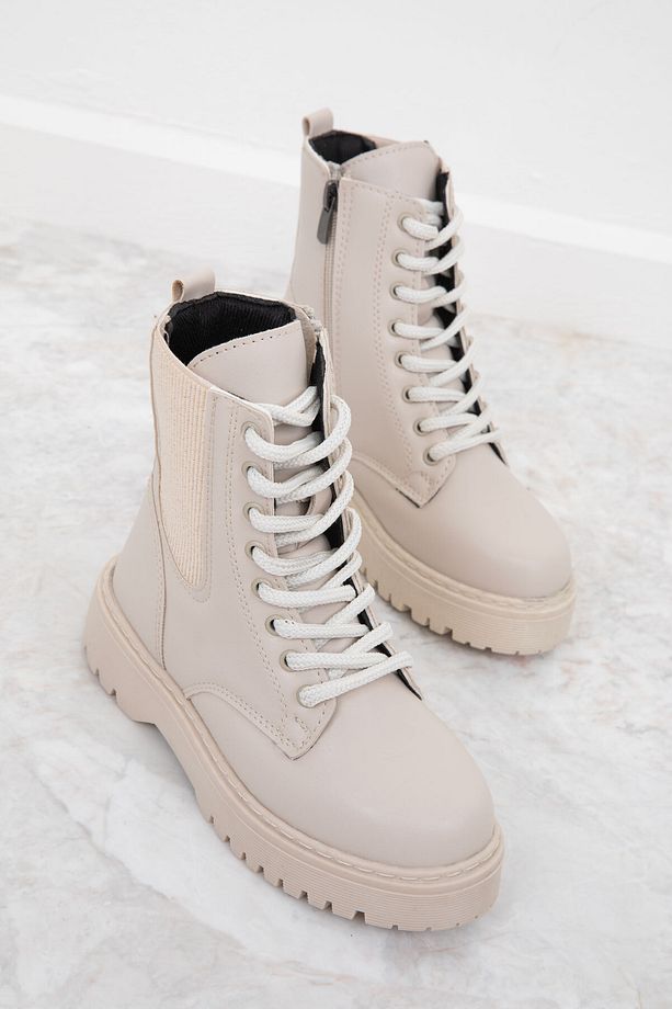 Bej Çocuk Bot & Bootie 19858 - 2