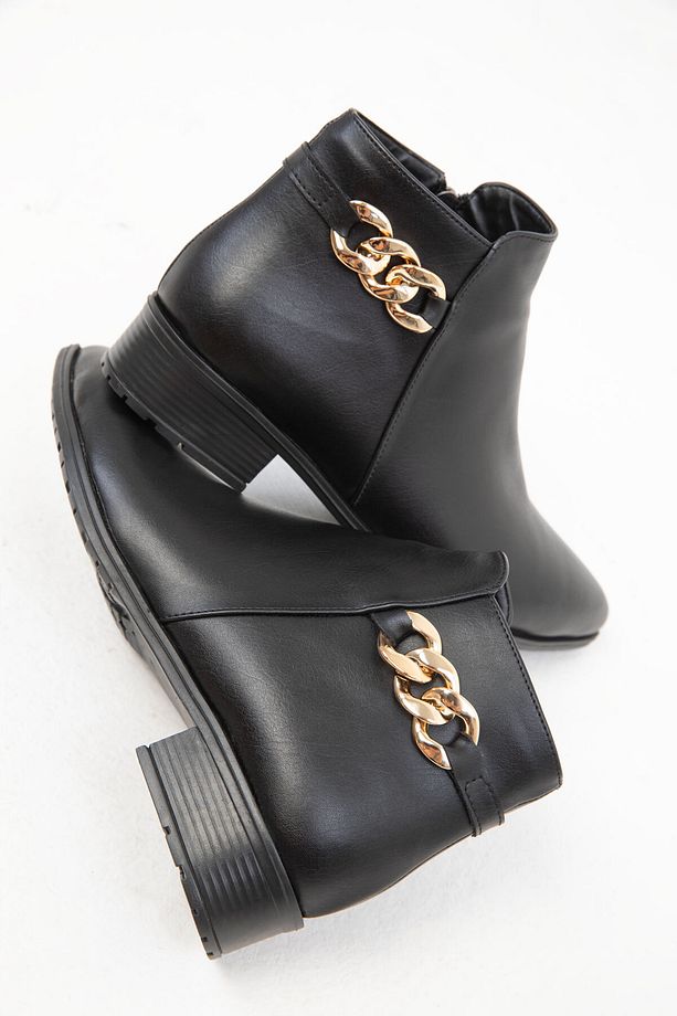 Kadın Siyah Bot & Bootie 16536 - 5