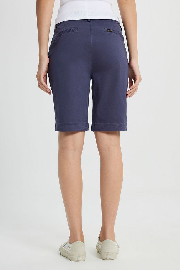 Regular Fit Normal Kesim Normal Bel Lacivert Chino Şort - 5