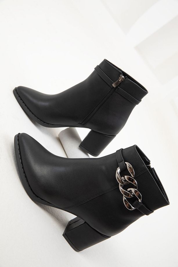 Siyah Kadın Bot & Bootie 17450 - 2