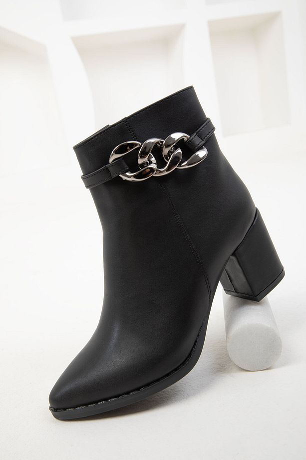 Siyah Kadın Bot & Bootie 17450 - 4