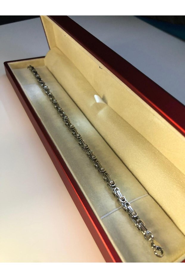 Men's Steel Bracelet - 4.5mm Engraving for King, Lover, Spouse, Father