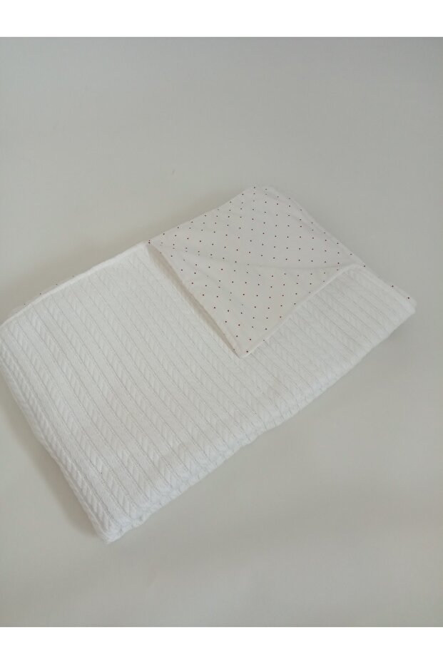 Knitted Pique Organic Cotton Baby Blanket 90X110Cm