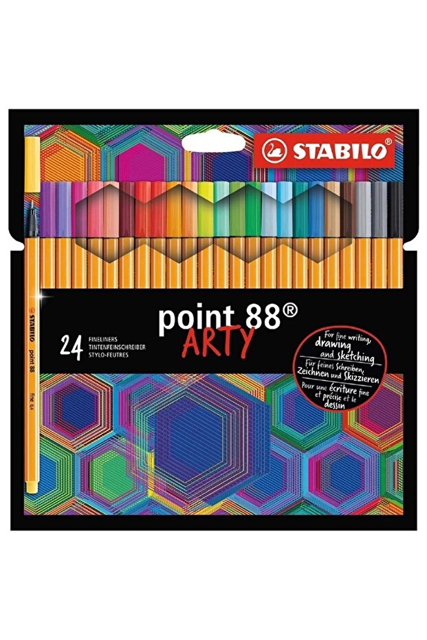 POİNT 88 ARTY 24 RENK KEÇE UÇLU KALEM 8824/1-20 - 1