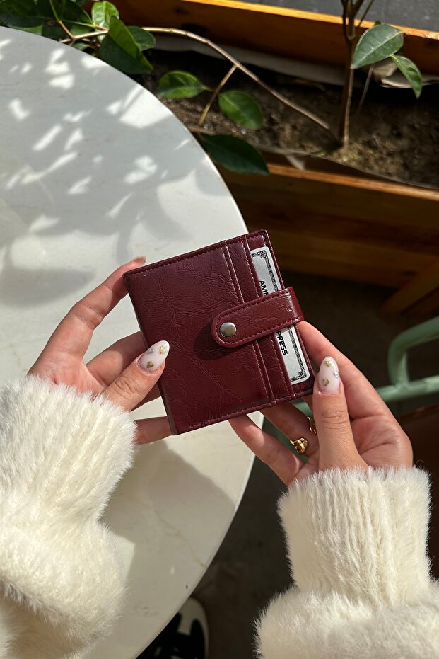 Bordo Cherry Red Cüzdan - 2