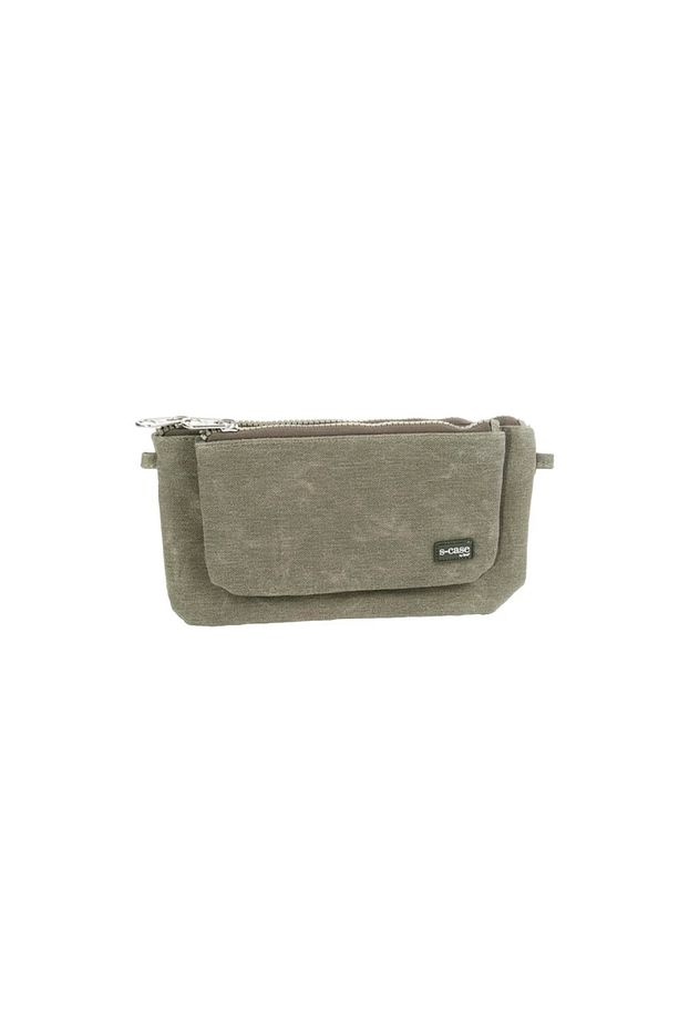 S-case Model 2 Mumlu Canvas El Çantası - Haki - 1