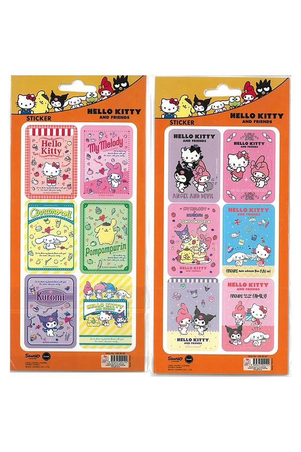 HELLO KİTTY/KUROMİ KAĞIT STİCKER 2'Lİ SET - 3