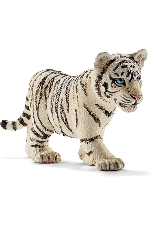 14732 White Tiger Cub Figure – Realistic Wild Cat Model for Kids (Ages 3–8)