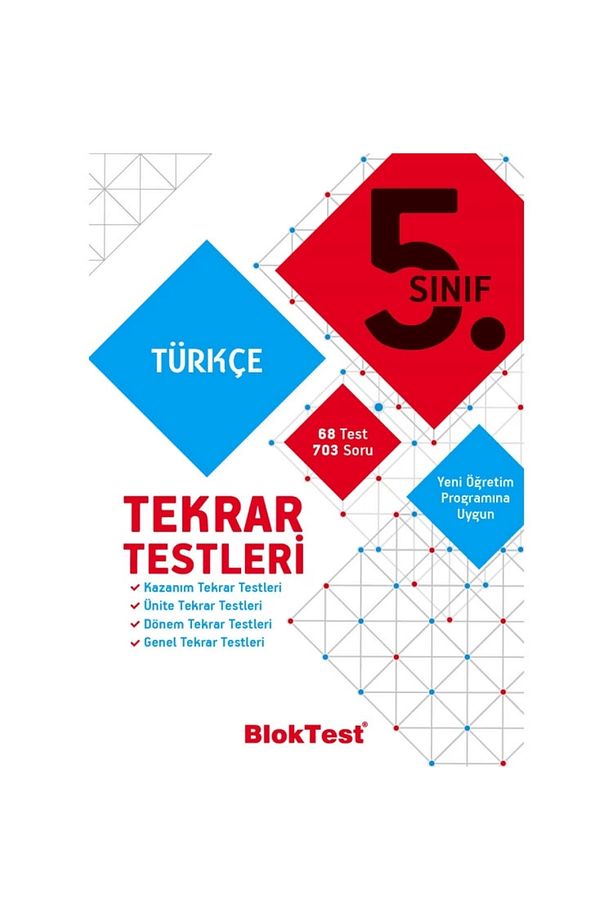 5.sınıf Türkçe Tekrar Testleri Bloktest Yayınları - 1