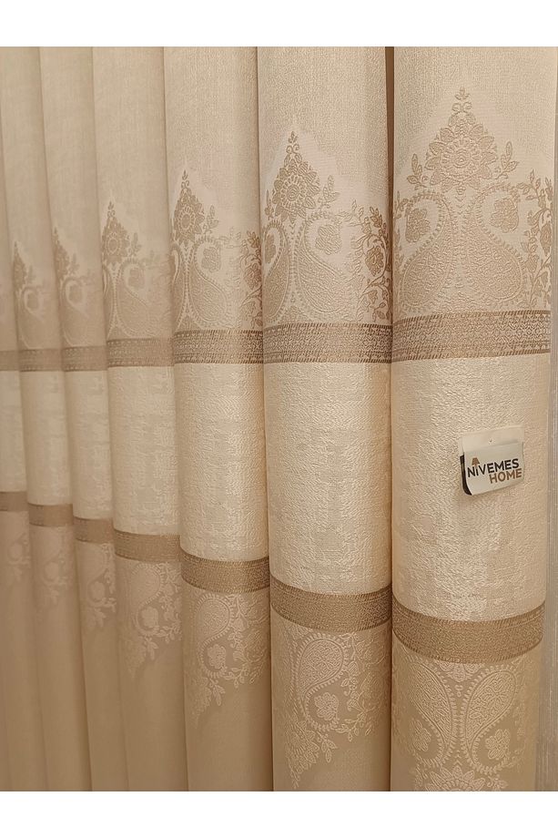 Nivemeshome Lavinya Vizon V-115 (VİYANA) 1/3 Sık Pile Fon Perde Apm - 3