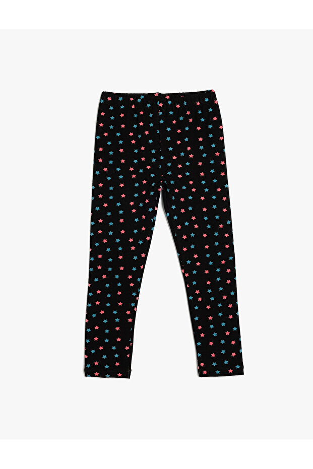 Star Printed Cotton Leggings