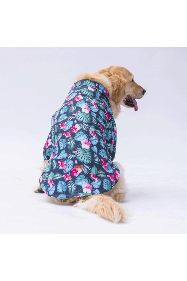 Floral Medium and Large Breed Dog Shirt - Dog Apparel (15 Kg-45 kg)